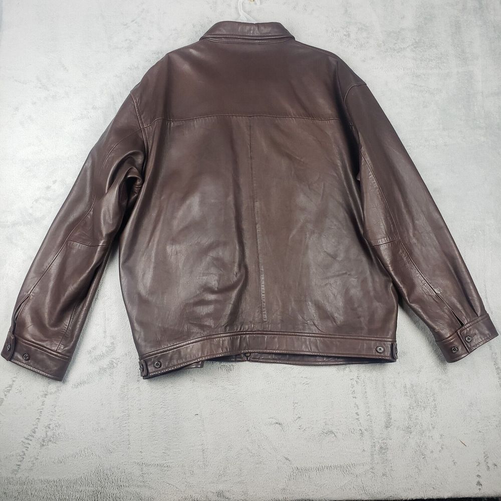 Polo Ralph Lauren Vintage Butter Soft Genuine Leather Jacket XL - Picture 2 of 16